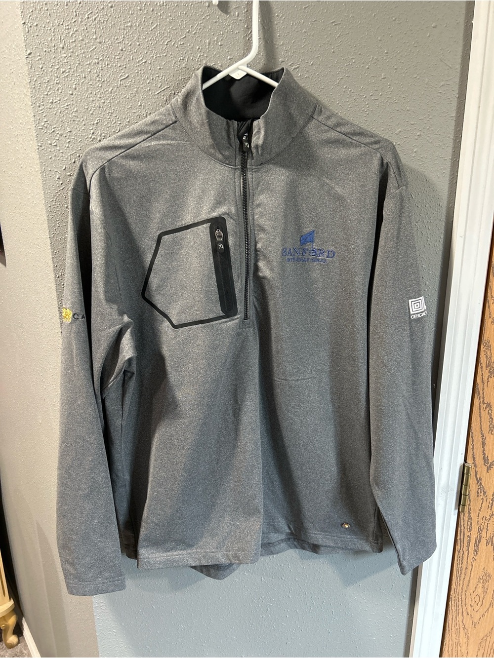 Arnold Palmer Grey Sanford International Quarter Zip